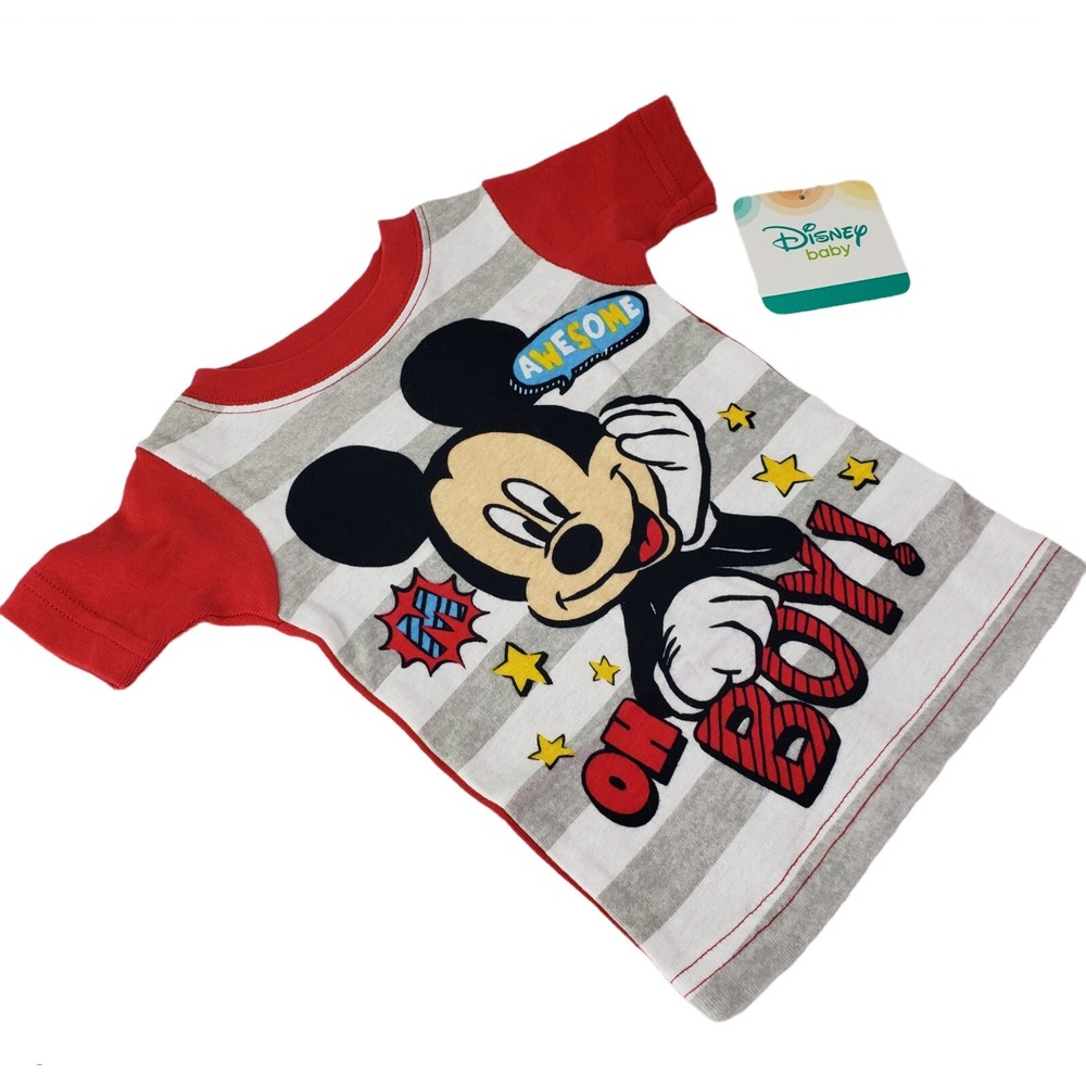 Disney Little Boys Toddler Mickey Mouse 2 Piece Pajama Set Size (6-9 Months) - Picture 2 of 11